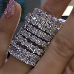 Wholesale Eternity Band Promise ring 925 Sterling silver Diamond cz